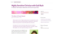 Desktop Screenshot of highlysensitivechristian.com
